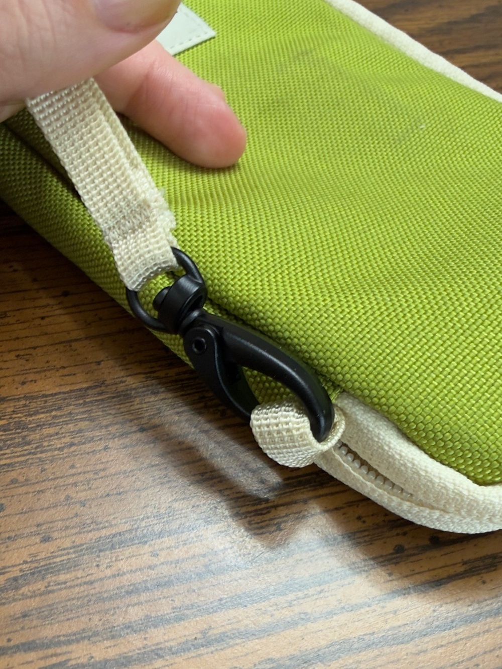 Walker Family Goods Mylee Clutch in Chartreuse Green Zip Around Wallet - Picture 5 of 13